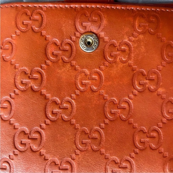 Gucci Orange Guccisima W Hook Wallet - Picture 2 of 8